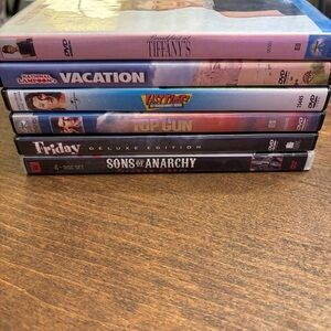 Lot of 6 DVD Movies & Sons of Anarchy season 3